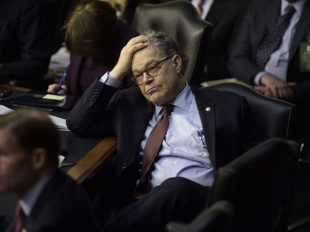 PHOTO: Sen. Al Franken takes a break during the Neil Gorsuch Senate Judiciary Committee confirmation hearing as President Donald Trumps nominee for the Supreme Court on Capitol Hill in Washington, D.C., March 20, 2017.