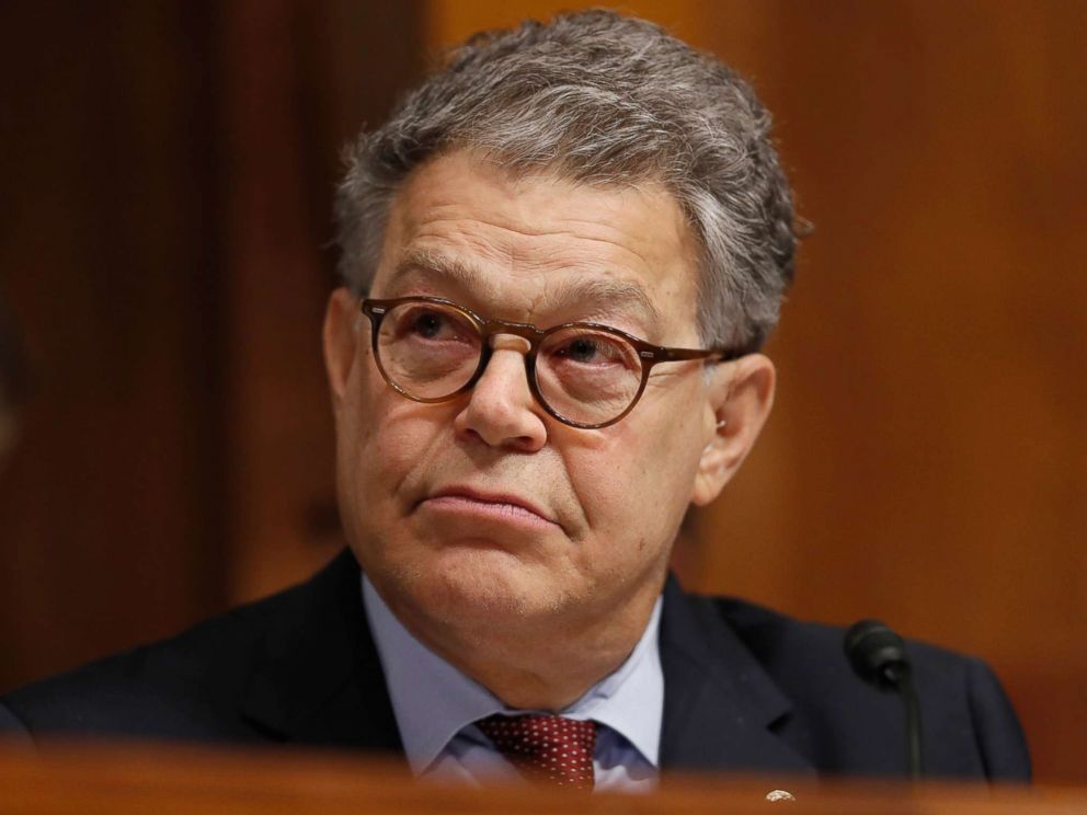 PHOTO: Sen. Al Franken listens during a Senate Judiciary Committee hearing on Capitol Hill, Sept. 20, 2017 in Washington.