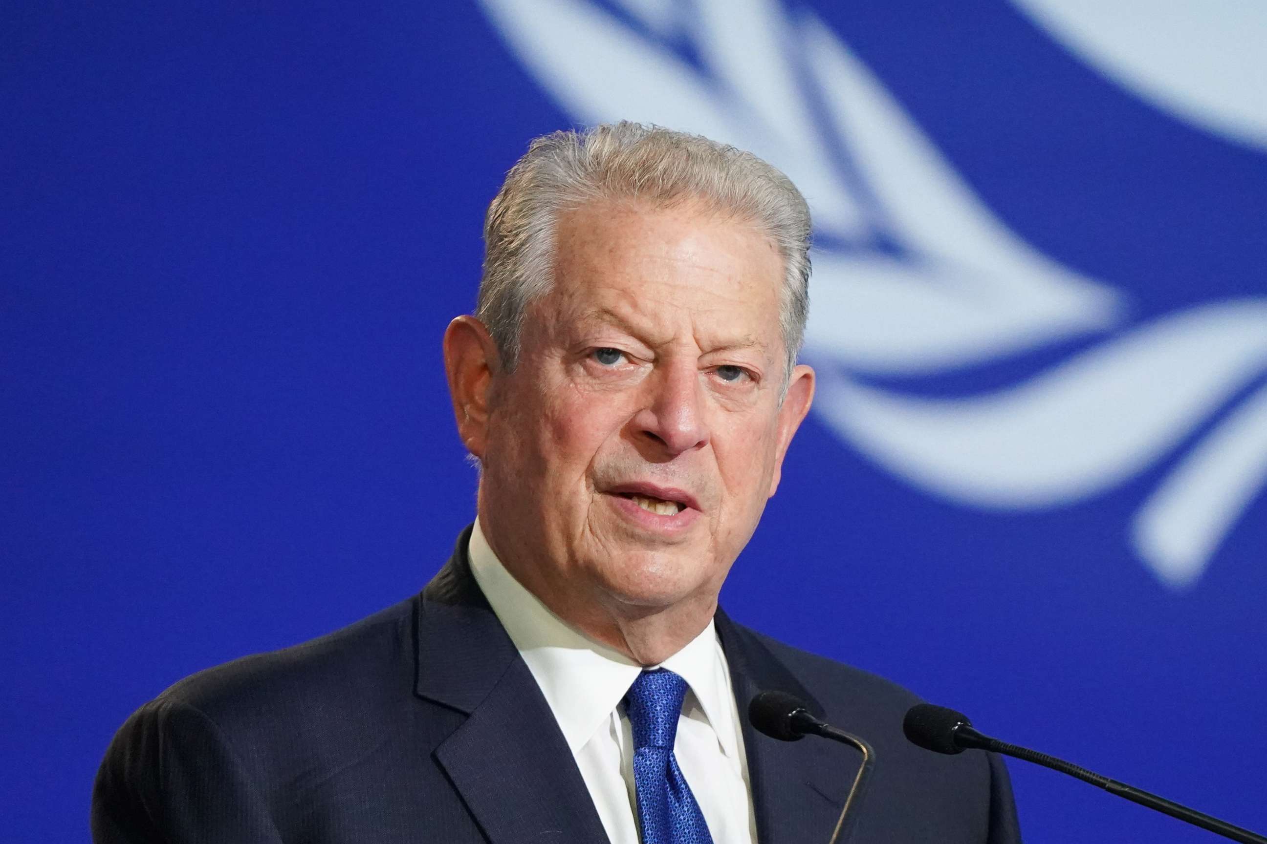 PHOTO: Al Gore speaks during the "Destination 2030: Making 1.5C A Reality" event on day six of the Cop 26 Summit at the SEC on Nov. 5, 2021 in Glasgow, Scotland. 