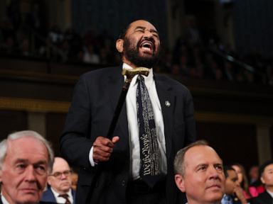 Democratic Rep. Al Green removed from chamber after outburst during Trump speech