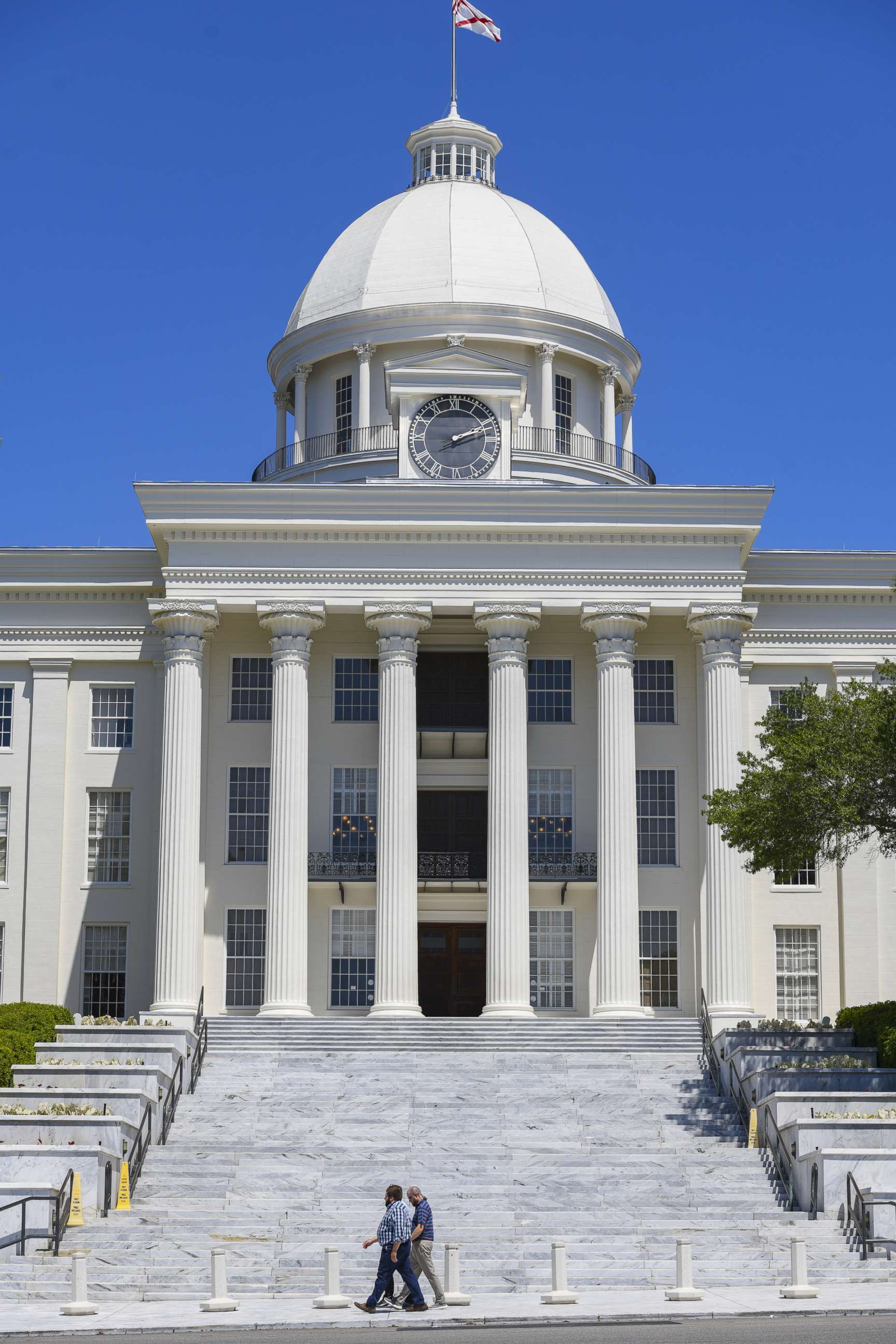 PHOTO: The Alabama State Capitol stands on May 15, 2019 in Montgomery, Ala.