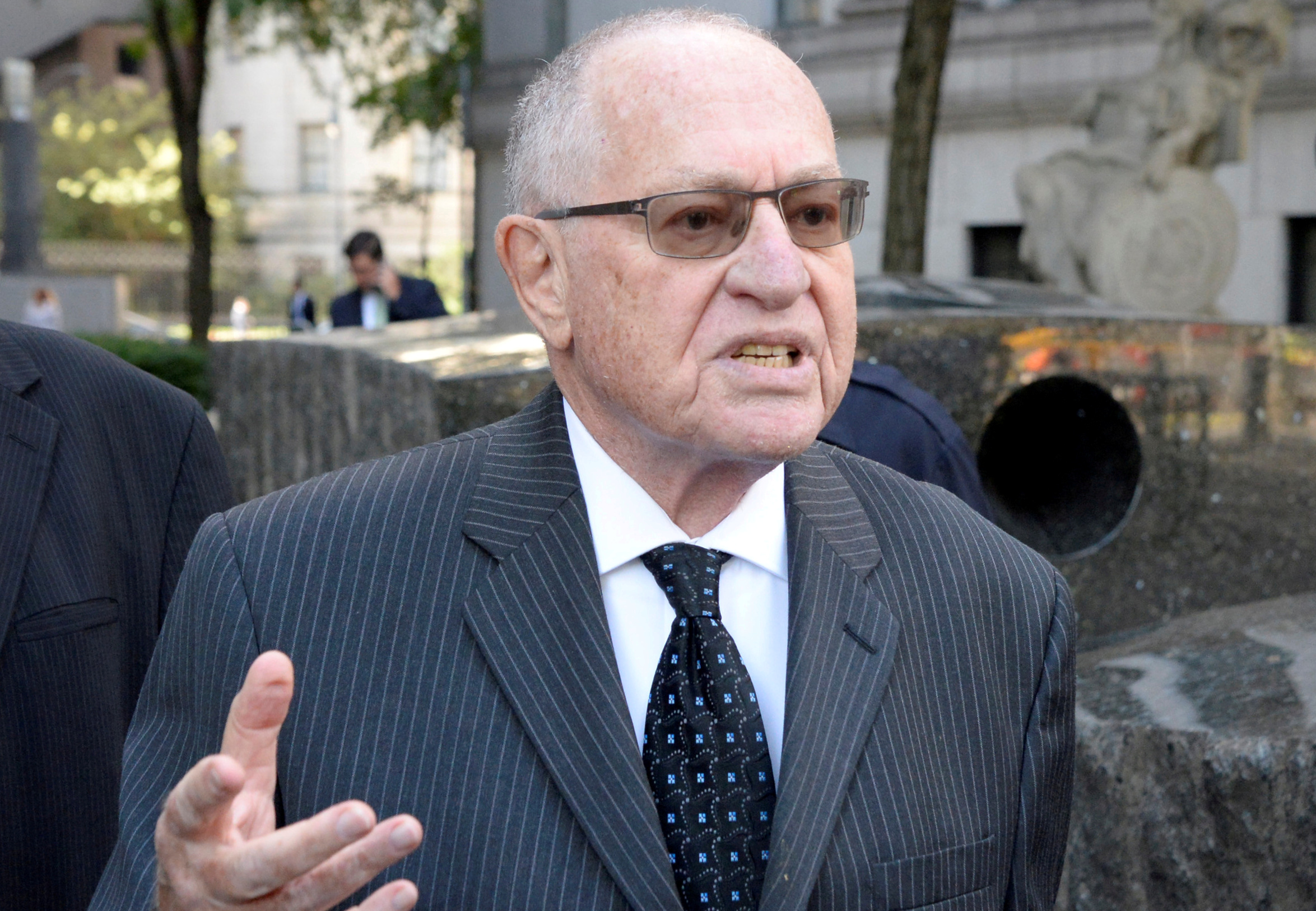 PHOTO: Alan Dershowitz arrives at the Manhattan Federal Court in New York, Sept. 24, 2019.