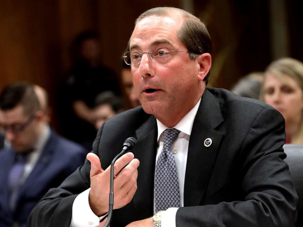 PHOTO: HHS Secretary Alex Azar testifies before a Senate Appropriations Labor, Health and Human Services, Education and Related Agencies Subcommittee hearing on Capitol Hill in Washington, April 4, 2019.