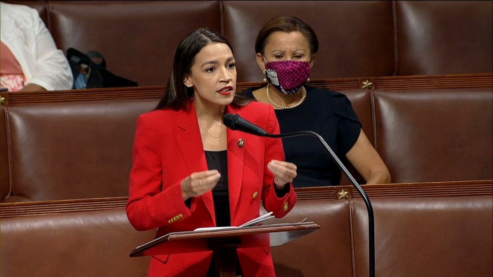 Rep. Alexandria Ocasio-Cortez took to the House floor Thursday and delivered a passionate speech aimed at the Republican member of Congress who accosted her on the Capitol steps.