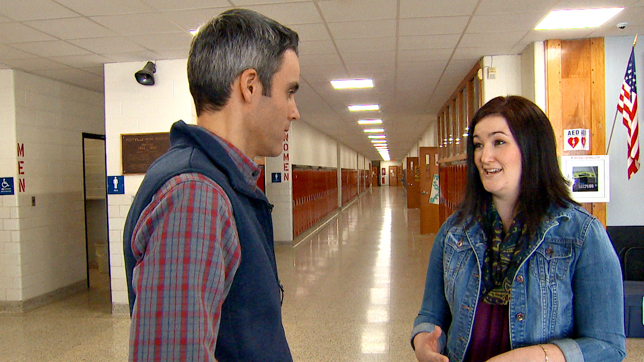 PHOTO: Joy Minikwu, the ESL coordinator at Postville High School, says more than a dozen languages are spoken by students and their families in her rural Iowa community.