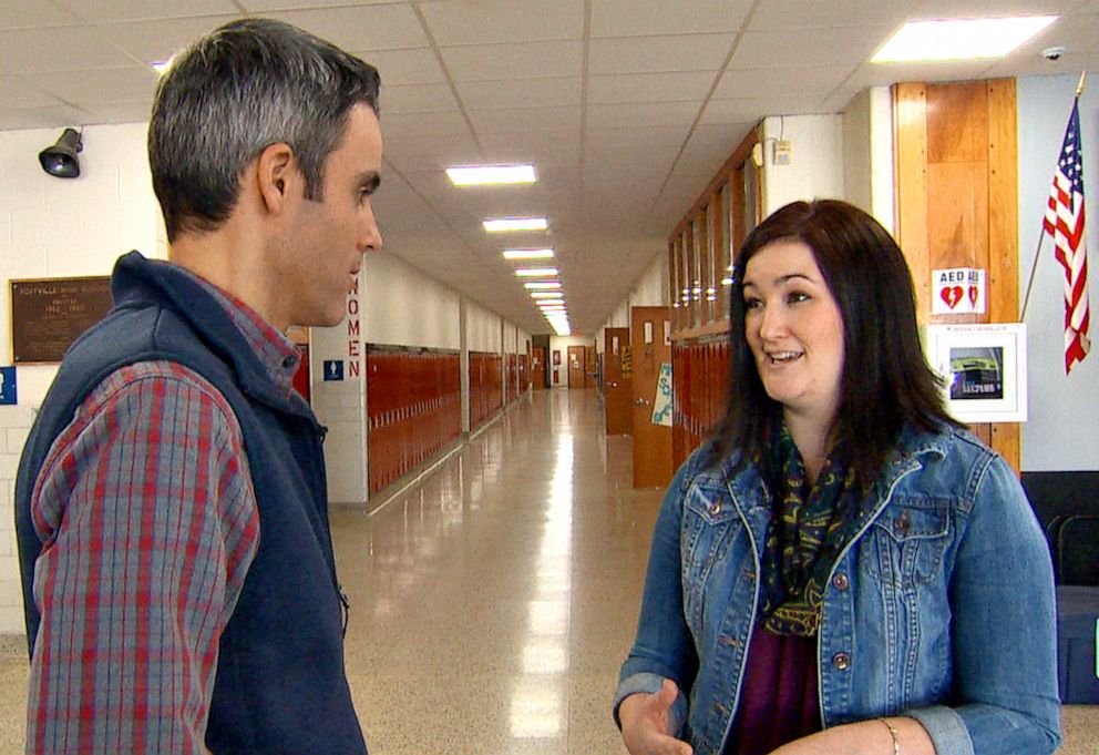 PHOTO: Joy Minikwu, the ESL coordinator at Postville High School, says more than a dozen languages are spoken by students and their families in her rural Iowa community.