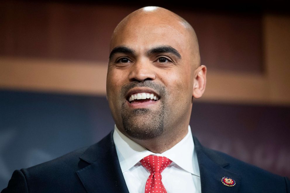 PHOTO: UNITED STATES - DECEMBER 4: Rep. Colin Allred, D-Texas, conducts a news confereRep. Colin Allred conducts a news conference introducing legislation that would help offset expenses incurred by new parents at the Capitol, Dec. 4, 2019.