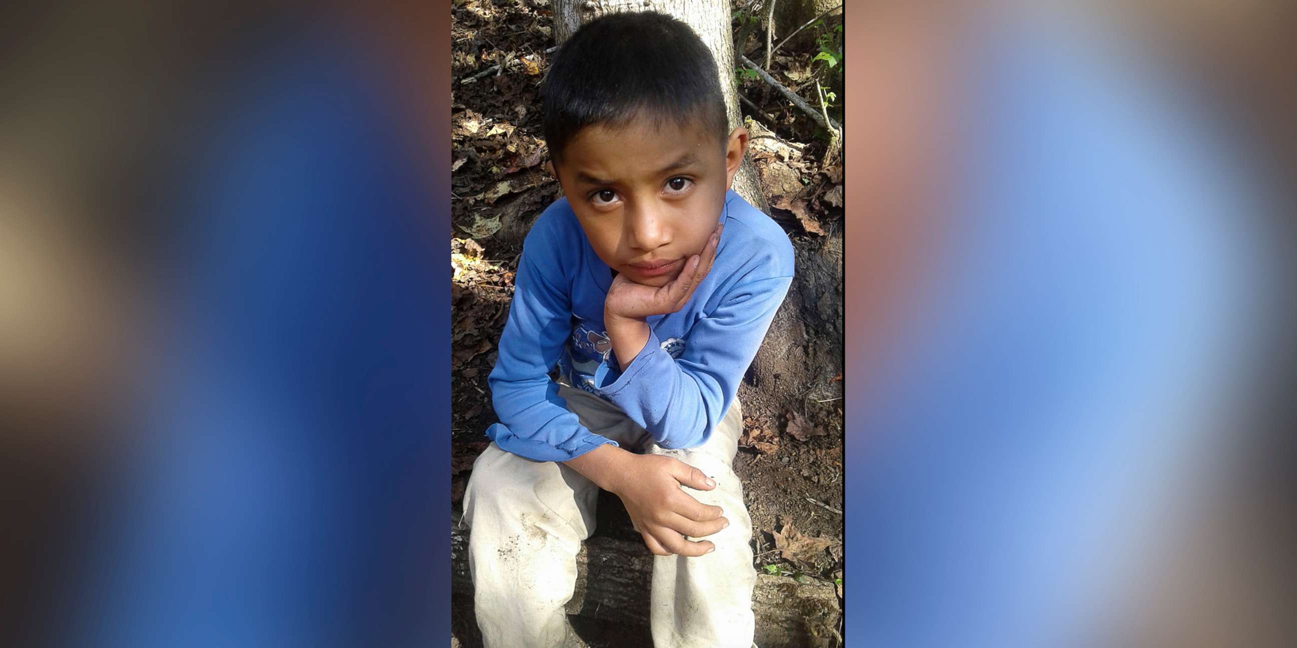 PHOTO: This Dec, 12, 2018 photo provided by Catarina Gomez, shows her half-brother Felipe Gomez Alonzo, 8, near her home in Yalambojoch, Guatemala.