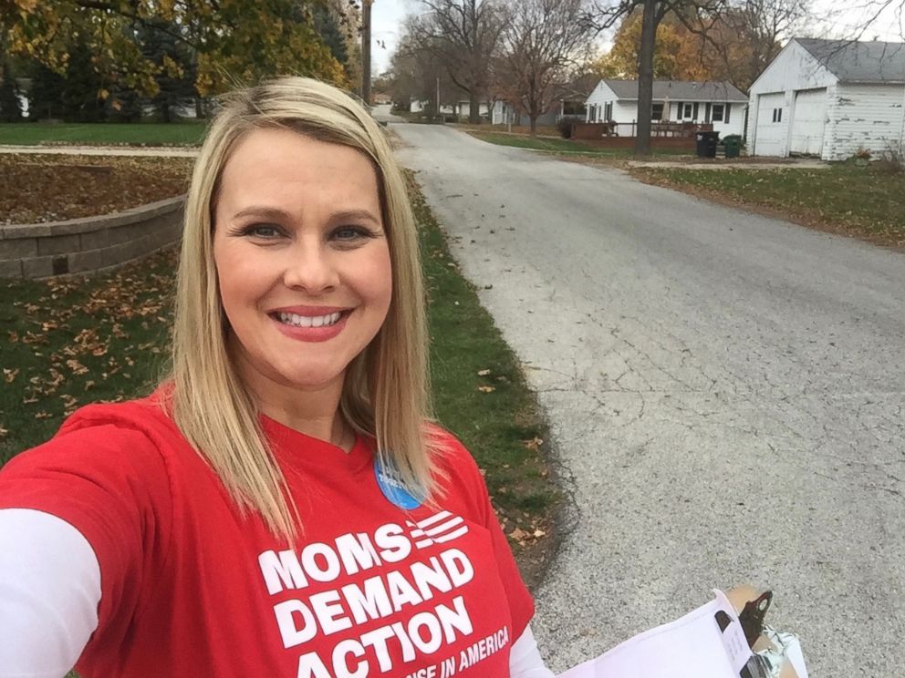 PHOTO: Amber Gustafson says she was a Republican until 2012 and has been a gun owner her entire life. Now she is running for the Iowa state legislature as a Democrat.