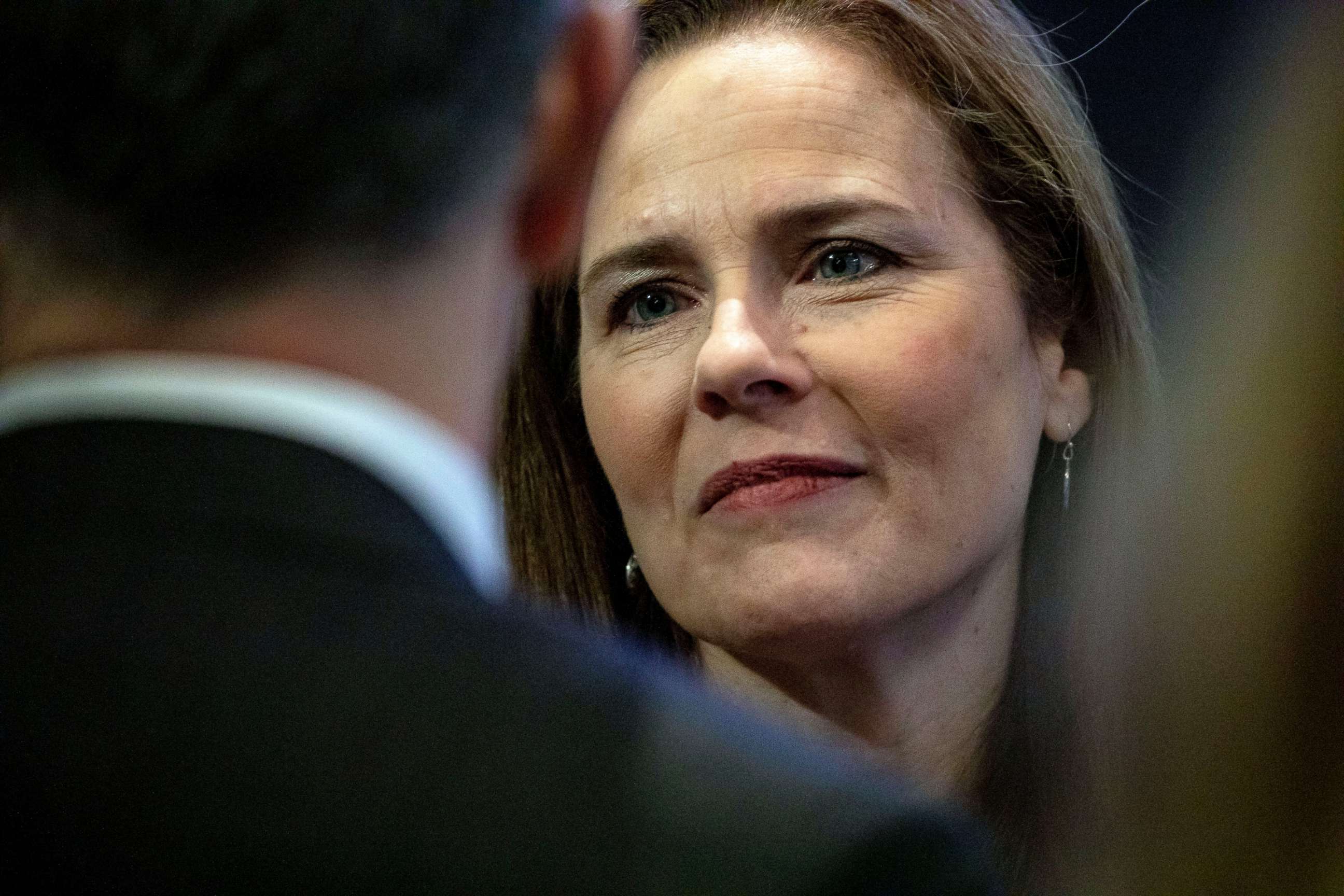 PHOTO: Judge Amy Coney Barrett attends the Federalists Society's 2019 National Lawyers Convention in Washington, Nov. 15, 2019.