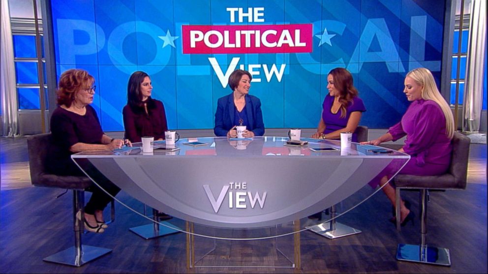 PHOTO: Sen. Amy Klobuchar appears on "The View," Oct. 18, 2018.