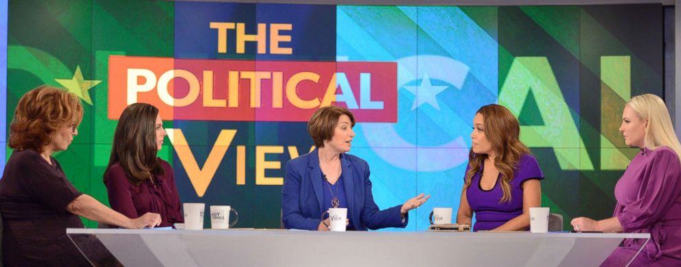 PHOTO: Sen. Amy Klobuchar appears on "The View," Oct. 18, 2018.