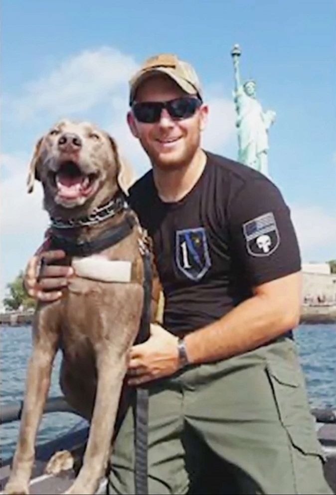 PHOTO: Andrew Einstein is pictured in this undated photo with his service dog.