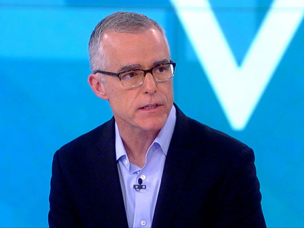 PHOTO: Andrew McCabe appears on The View, Feb. 19, 2019.