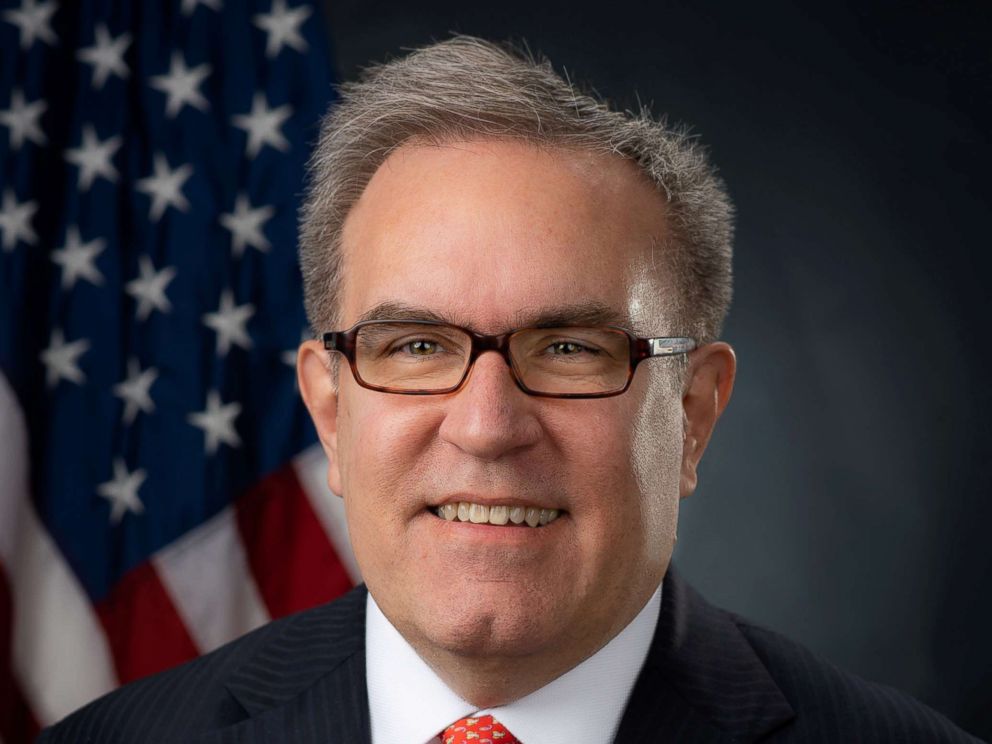 PHOTO: U.S. Environmental Protection Agency Deputy Administrator Andrew Wheeler is seen in this image released from Washington, on July 5, 2018.