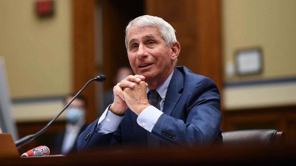 PHOTO: Dr. Anthony Fauci, director of the National Institute for Allergy and Infectious Diseases, testifies before a House Subcommittee on the Coronavirus crisis, July 31, 2020 in Washington, D.C.