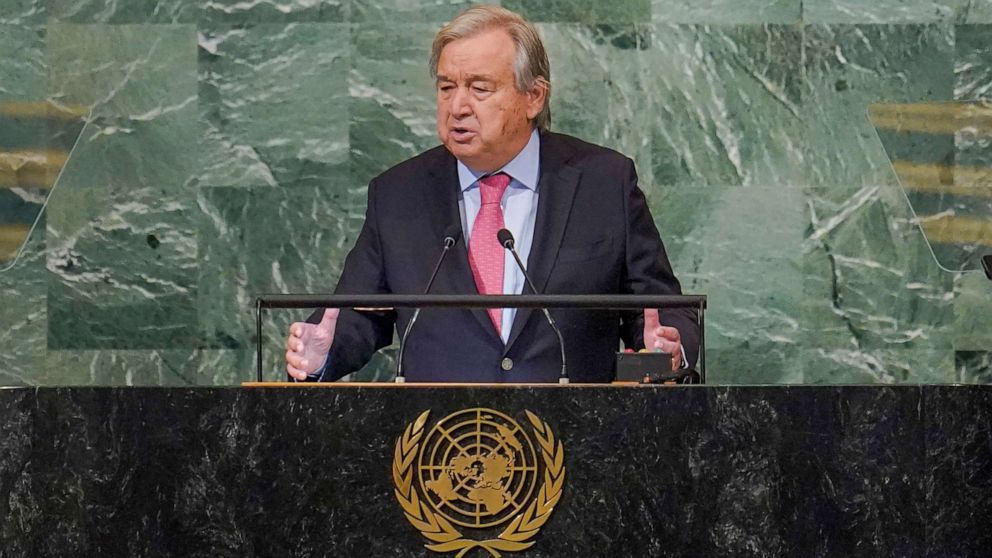Photo: United Nations Secretary-General António Guterres addresses the 77th session of the General Assembly at United Nations Headquarters on September 20, 2022 in New York City.
