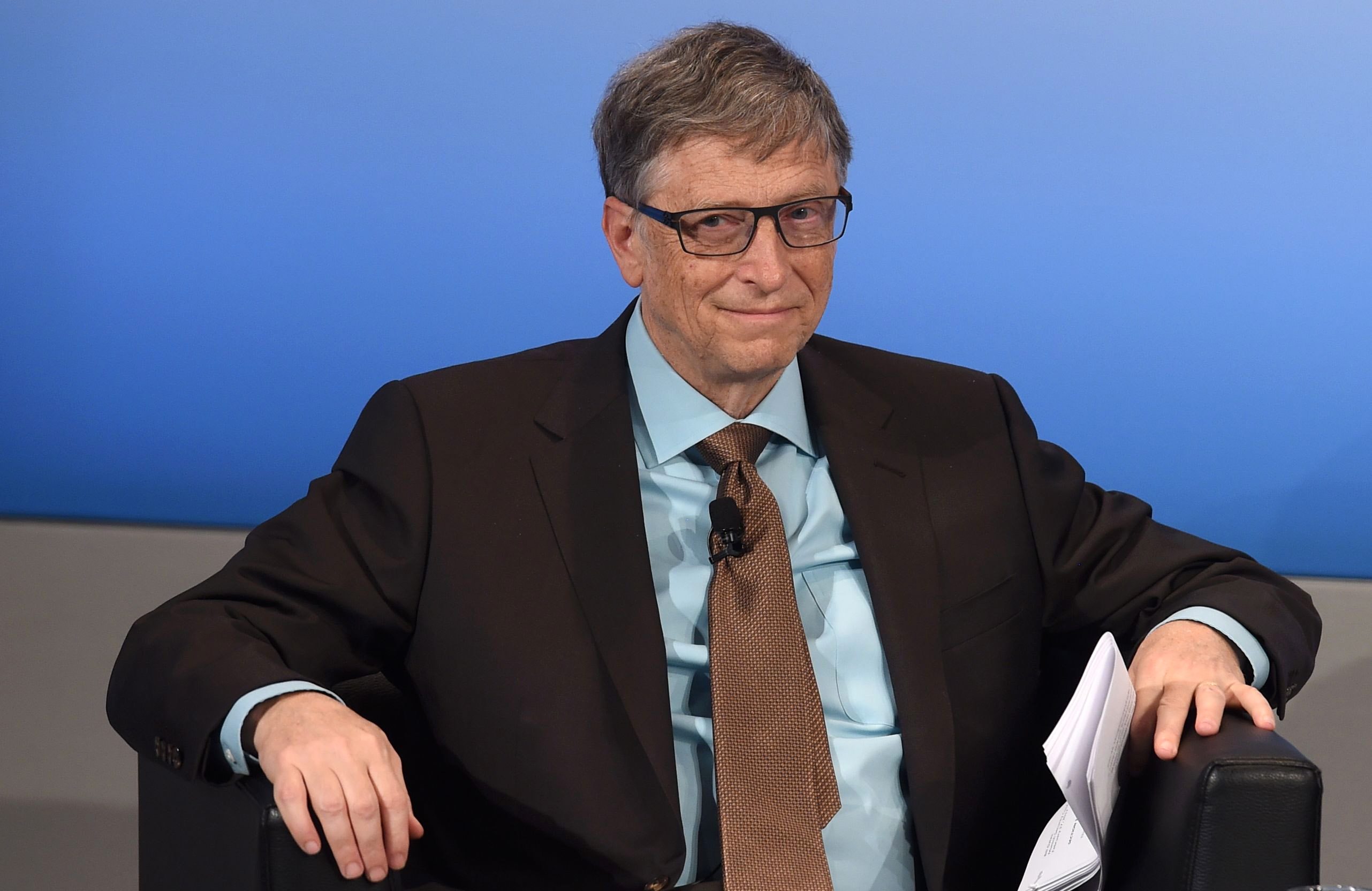 PHOTO: Microsoft founder Bill Gates on Feb. 18, 2017 at the 53rd Munich Security Conference (MSC) at the Bayerischer Hof hotel in Munich, Germany.
