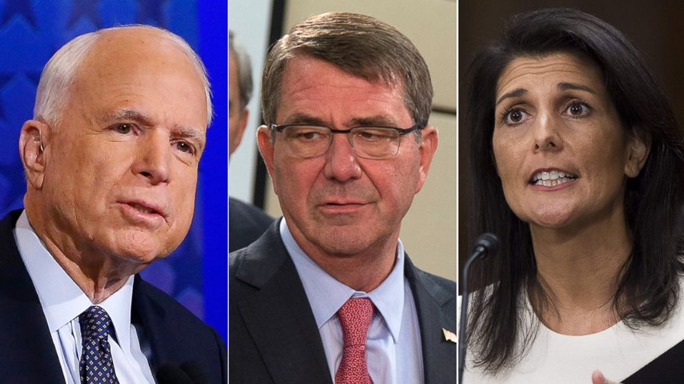 Sunday on ‘This Week’: Ambassador Nikki Haley, Ash Carter, Sen. John ...