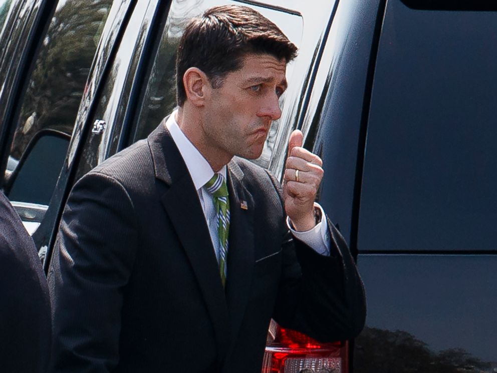 PHOTO: House Speaker Paul Ryan leaves the White House after meeting with President Donald Trump, Friday, March 24, 2017.