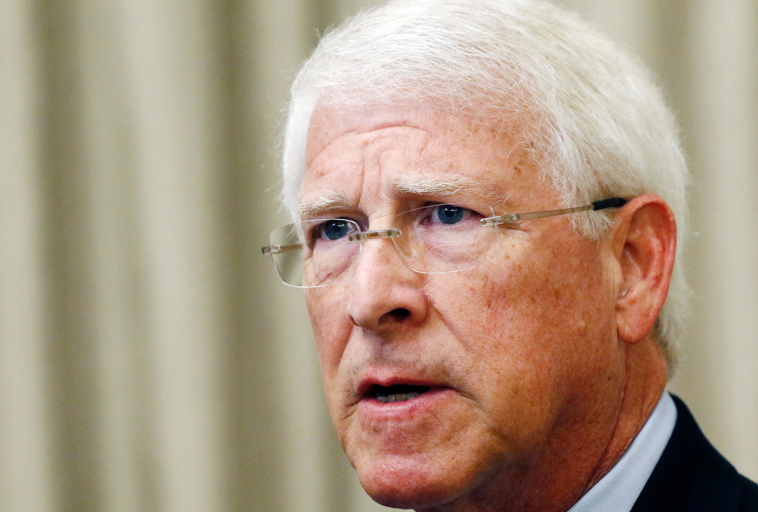 In this Monday, Aug. 14, 2017, file photo, U.S. Sen. Roger Wicker, R-Miss., speaks during an address in Jackson, Miss. Mississippi lawmaker Chris McDaniel is hinting strongly that he will challenge Wicker in the 2018 U.S. Senate race.