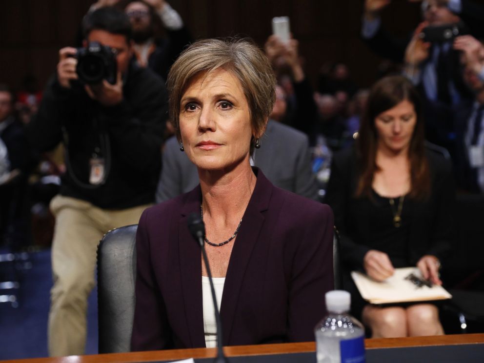 PHOTO: Former acting Attorney General Sally Yates on Capitol Hill in Washington, May 8, 2017.