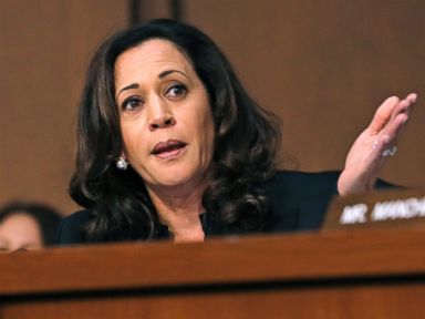 PHOTO: Sen. Kamala Harris is pictured during a Senate Intelligence Committee hearing about the Foreign Intelligence Surveillance Act, on Capitol Hill on June 7, 2017, in Washington, D.C.