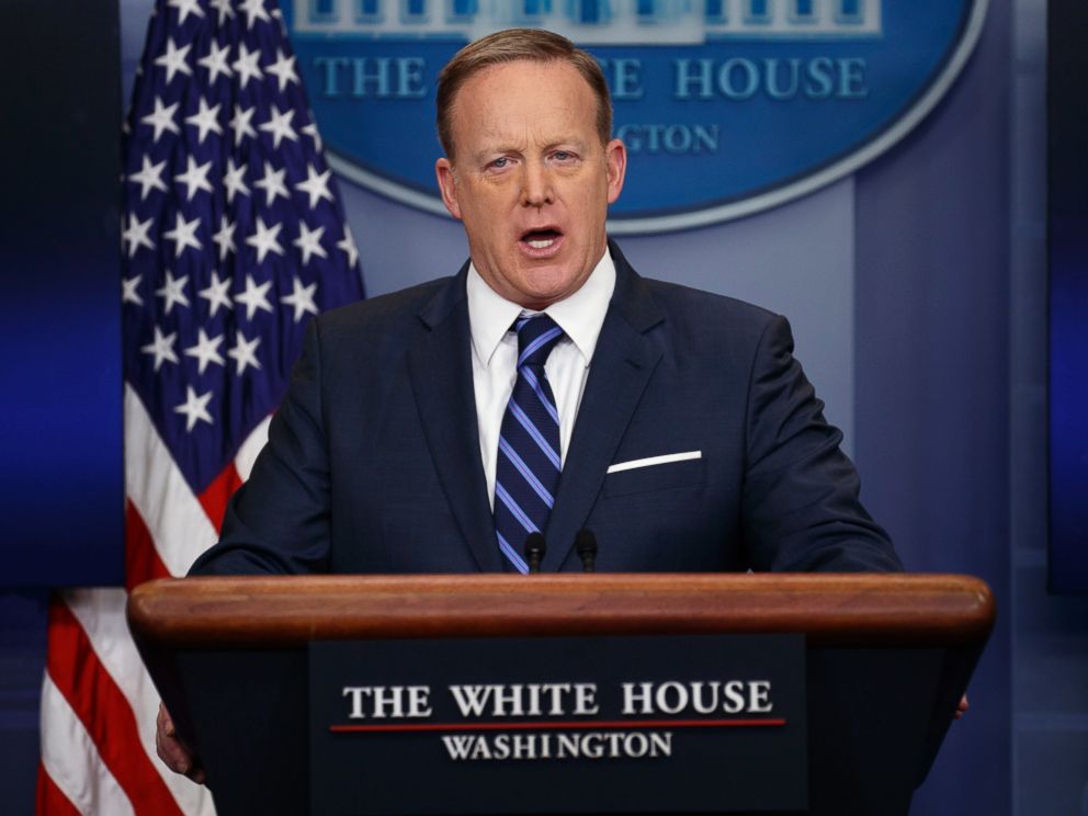 PHOTO: White House press secretary Sean Spicer speaks during the White House press briefing, March 7, 2017, in Washington.