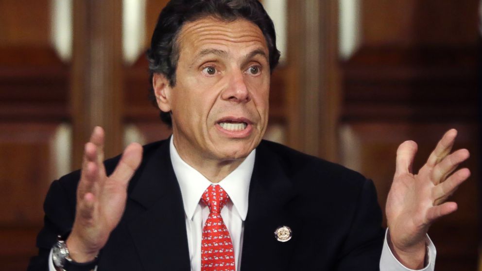 This June 11, 2013 photo shows New York Gov. Andrew Cuomo during a news conference in the Red Room at the Capitol in Albany, N.Y. On Jan. 17, 2015, Cuomo said that he will propose legislation that would expand to New York's private colleges the "yes means yes" regulations against sexual assault that have been adopted at the state's own university system.
