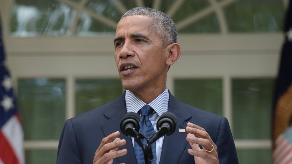 President Barack Obama speaks in the Rose Garden of the White House in Washington, Oct. 5, 2016.