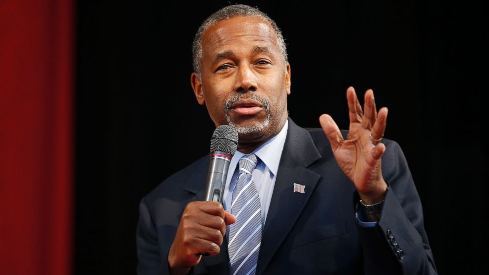 Republican presidential candidate Ben Carson speaks at a rally on Nov. 15, 2015, in Henderson, Nev.