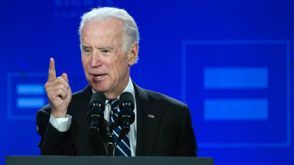 Vice President Joe Biden addresses the Human Rights Campaign Spring Equity Convention in Washington, March 6, 2015. 
