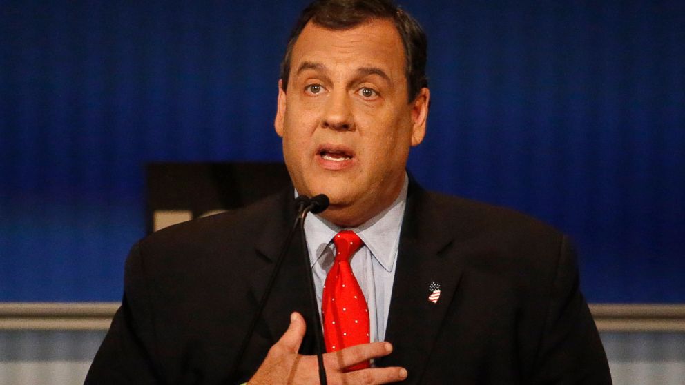 Chris Christie speaks during Republican presidential debate at Milwaukee Theatre, Nov. 10, 2015, in Milwaukee.