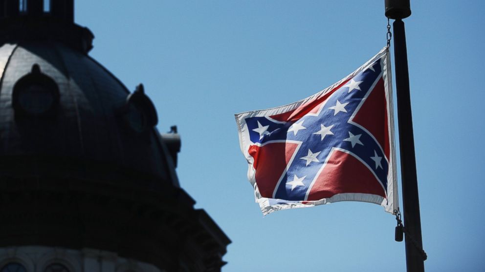 The Confederate flag flies near the South Carolina Statehouse, June 19, 2015, in Columbia, S.C.