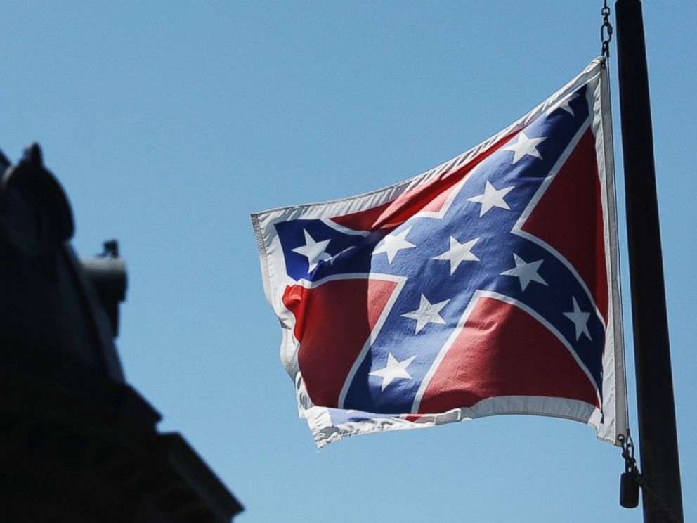 PHOTO: The Confederate flag flies near the South Carolina Statehouse, June 19, 2015, in Columbia, S.C.