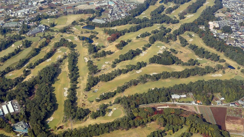 PHOTO: Photo taken Nov. 2, 2017, from a Kyodo News helicopter shows Kasumigaseki Country Club in Kawagoe, Saitama Prefecture, where Donald Trump is scheduled to play a round of golf with Shinzo Abe and PGA Tour player Hideki Matsuyama on Nov. 5.