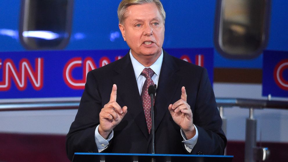 PHOTO: Republican presidential candidate, Sen. Lindsey Graham, R-S.C., answers a question during the CNN Republican presidential debate at the Ronald Reagan Presidential Library and Museum, Sept. 16, 2015, in Simi Valley, Calif. 