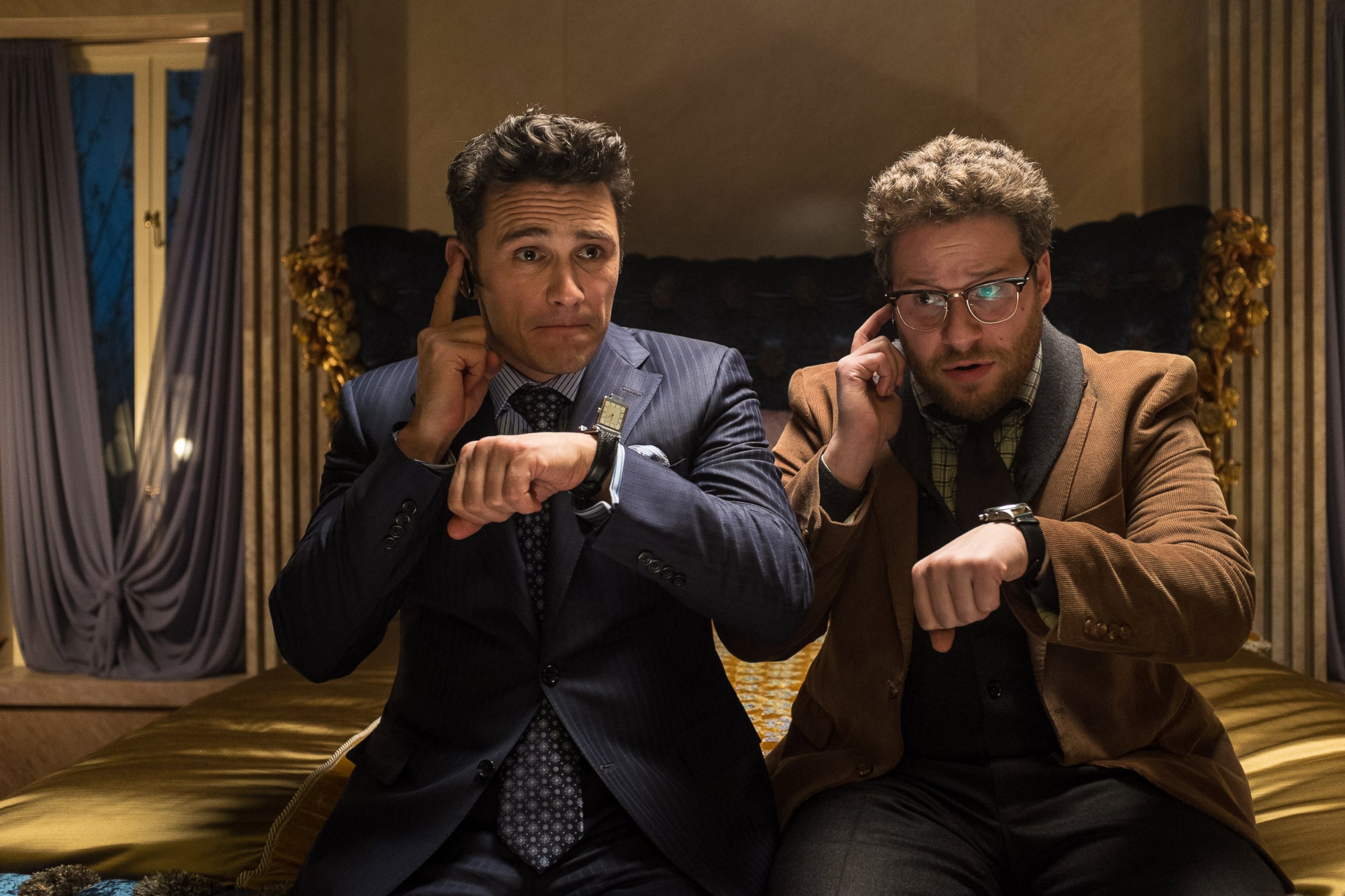 PHOTO: James Franco, left, and Seth Rogen in a scene from the "The Interview."