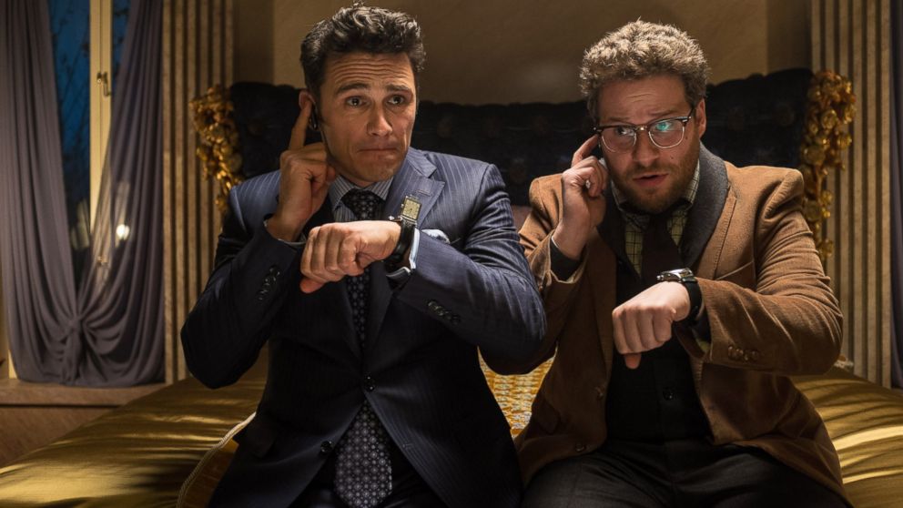 James Franco, left, and Seth Rogen in a scene from the "The Interview."