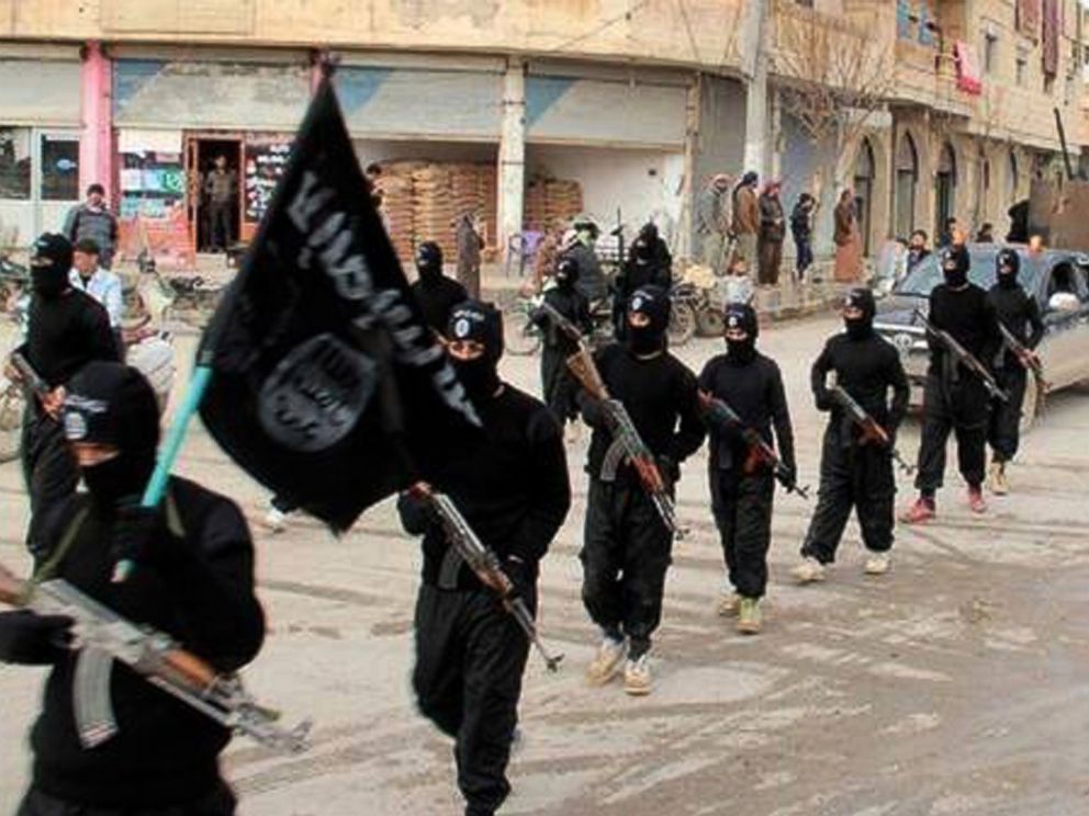 PHOTO: This undated photo posted on a militant website on Jan. 14, 2014, shows fighters from the al-Qaida linked Islamic State of Iraq and the Levant (ISIL) marching in Raqqa, Syria.
