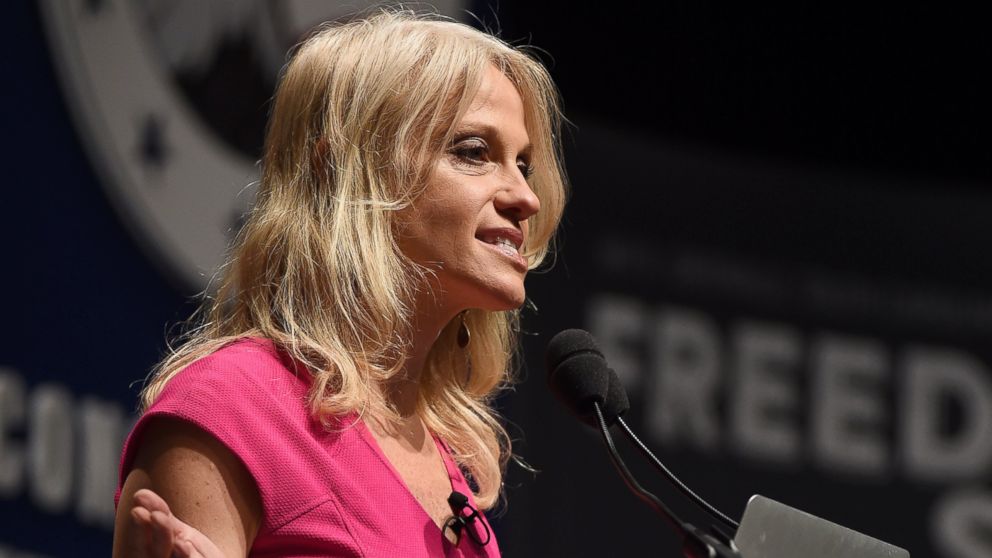 PHOTO: Kellyanne Conway speaks at the Freedom Summit, in Greenville, South Carolina, May 9, 2015.