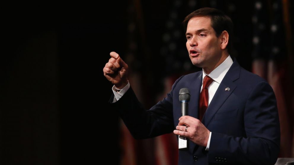Republican presidential candidate Sen. Marco Rubio speaks during a Faith and Family Presidential Forum at Bob Jones University on Feb. 12, 2016, in Greenville, S.C.