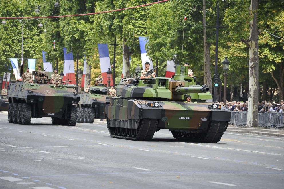 PHOTO: Bastille day in Paris, France, July 14, 2017.