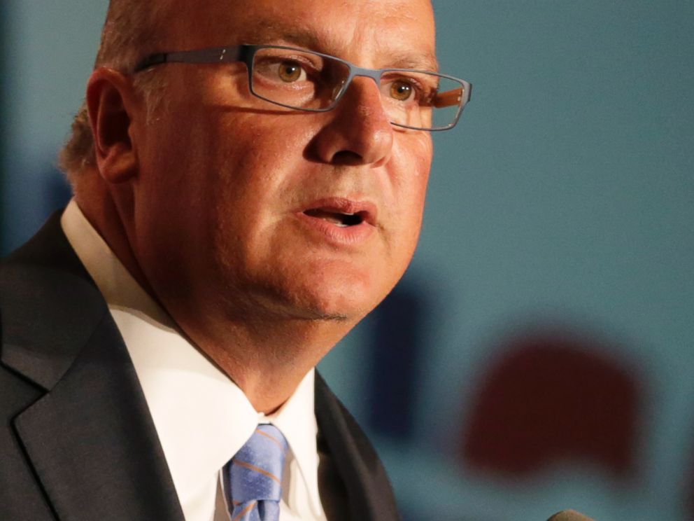 PHOTO: Todd Christie, brother of New Jersey Gov. Chris Christie, speaks at an event celebrating the governors birthday, Sept. 10, 2014, in East Brunkswick, N.J.