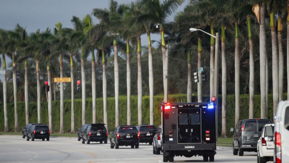 PHOTO: President Donald Trump heads to the Trump International Golf Club, Saturday, Nov. 25, 2017, in West Palm Beach, Fla.