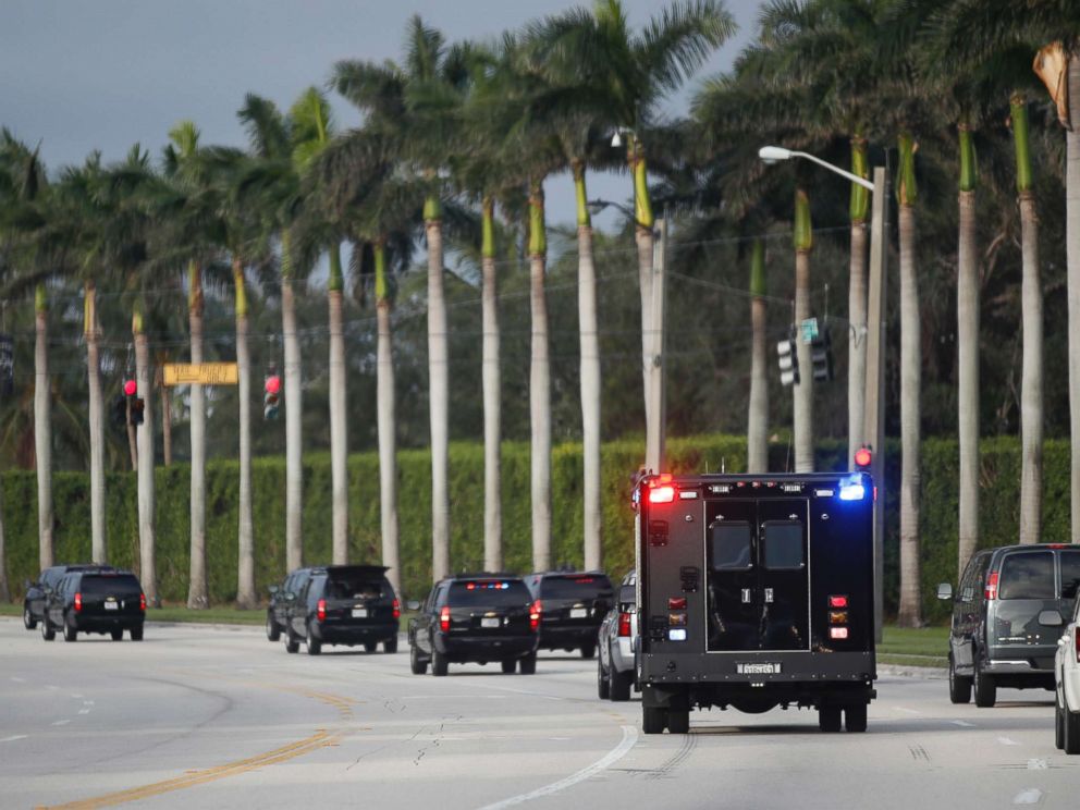 PHOTO: President Donald Trump heads to the Trump International Golf Club, Saturday, Nov. 25, 2017, in West Palm Beach, Fla.