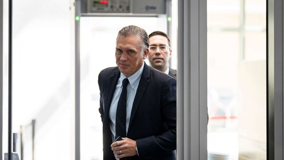 PHOTO: Devon Archer, a former business associate of Hunter Biden, arrives for closed-door testimony with the House Oversight Committee at the O'Neill House Office Building July 31, 2023 in Washington, DC.