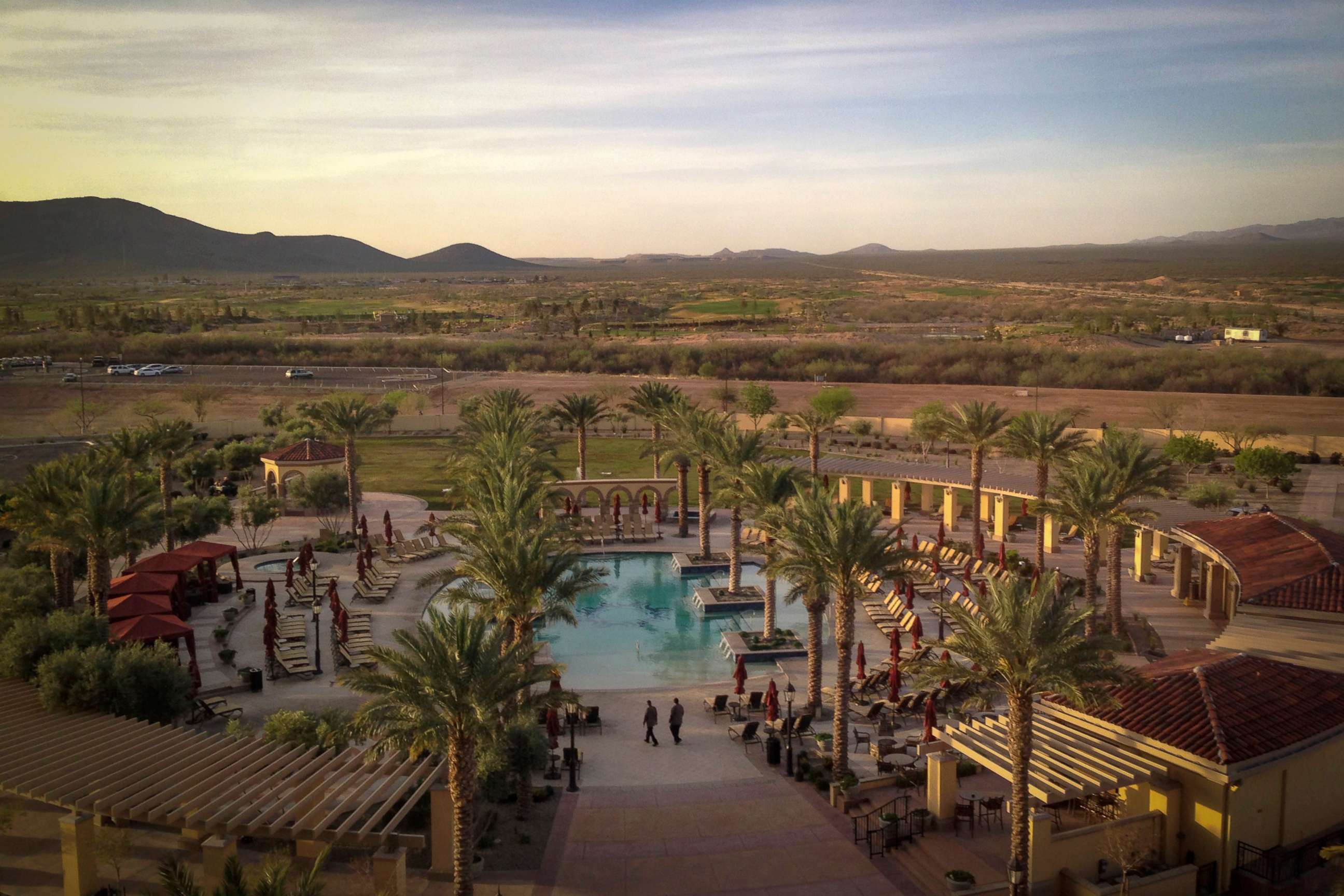 PHOTO: The grounds of the Casino Del Sol Hotel which overlook the tribal lands of the Pascua Yaqui Indian Reservation in Arizona, March 18, 2014.