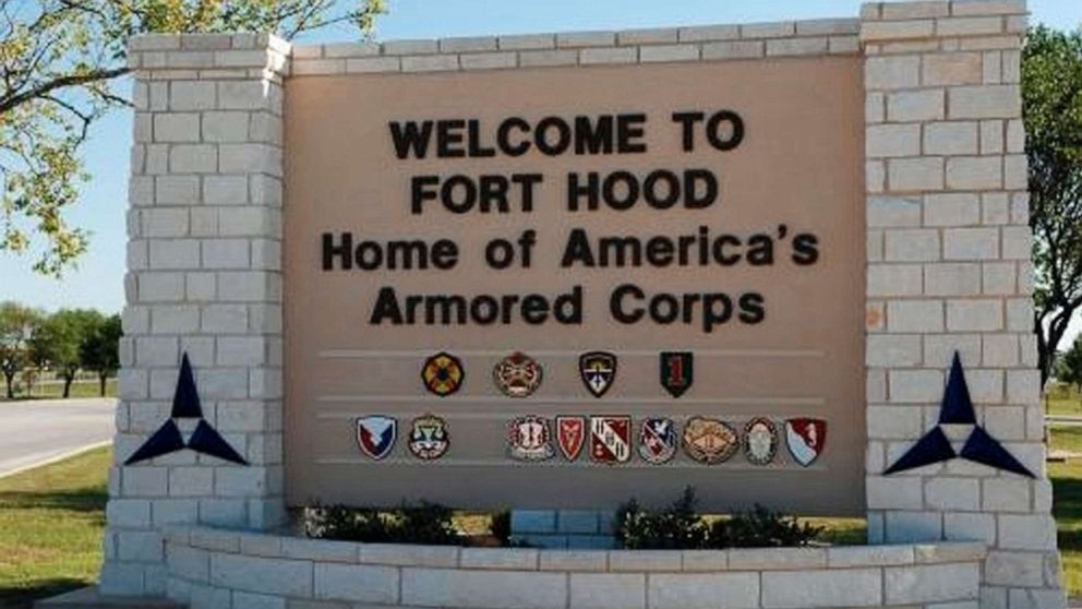 PHOTO: The main gate at the U.S. Army post at Fort Hood, Texas is pictured in this undated photograph, obtained on Nov. 5, 2009.