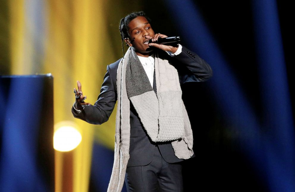 PHOTO: A$AP Rocky performs during the 42nd American Music Awards in Los Angeles, Nov. 23, 2014.